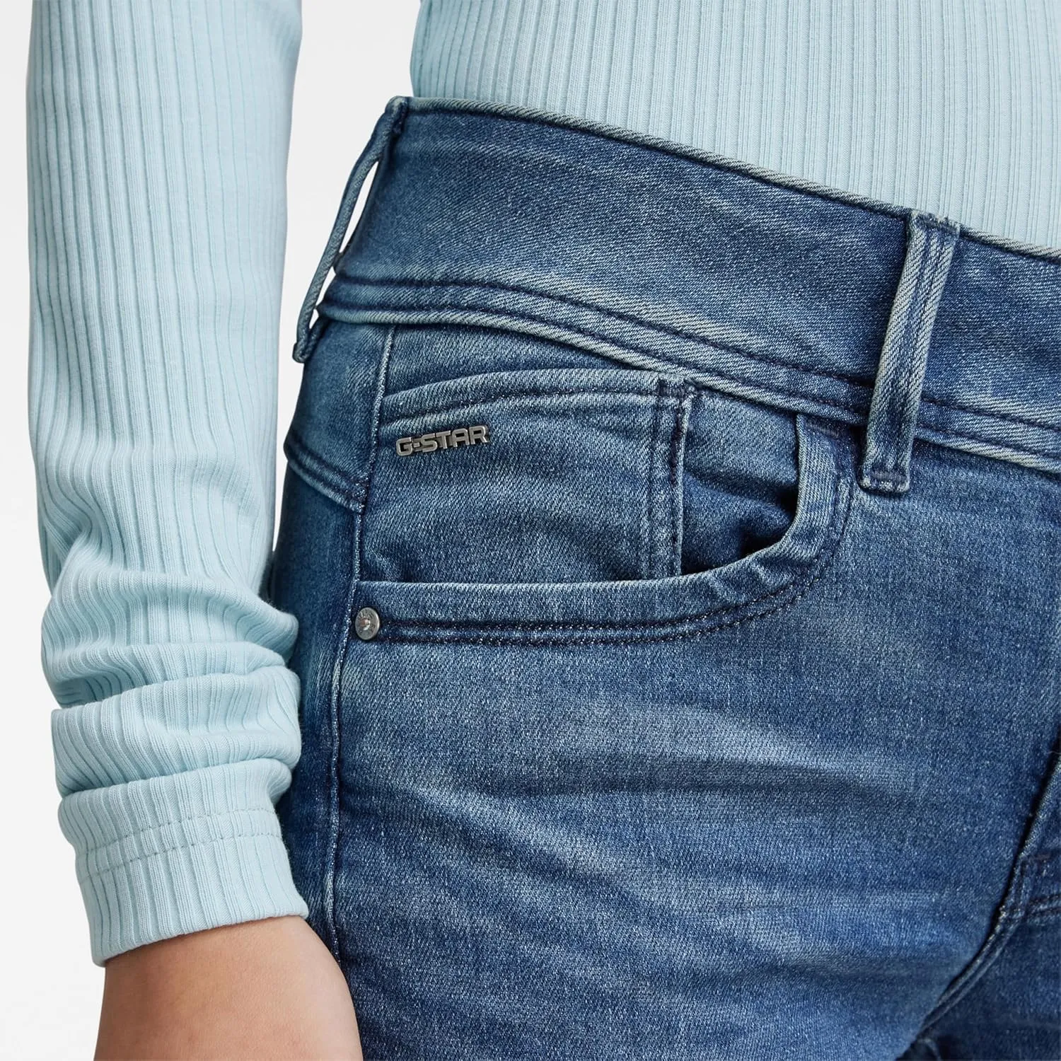 G-STAR Women's Lynn Mid Rise Skinny Fit Jeans