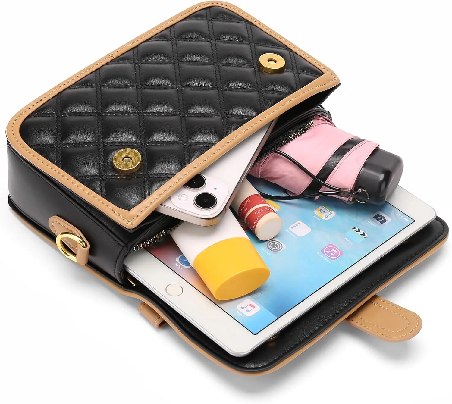 GAEKEAO Crossbody bags for Women Trendy Square Satchel Handbag Cute Designer Phone Purse Mini Shoulder Bag