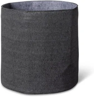 Gardener's Supply Company Decorative Grow Bags | 14" Diameter Dual-Layered Breathable Farbic Gardening Container - 36 Quart Soil Capacity | Portable Small Space Gardening Solution - Gray