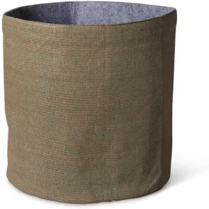 Gardener's Supply Company Decorative Grow Bags | 16" Diameter Dual-Layered Breathable Farbic Gardening Container - 48 Quart Soil Capacity | Portable Small Space Gardening Solution - Tan