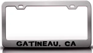 GATINEAU CA USA Canada Metal Car SUV Truck License Plate Frame Ch h38