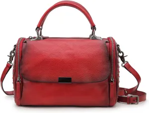 Genuine Leather Handbags Purses For Women Satchel Shoulder Bag Ladies Crossbody Tote Bags
