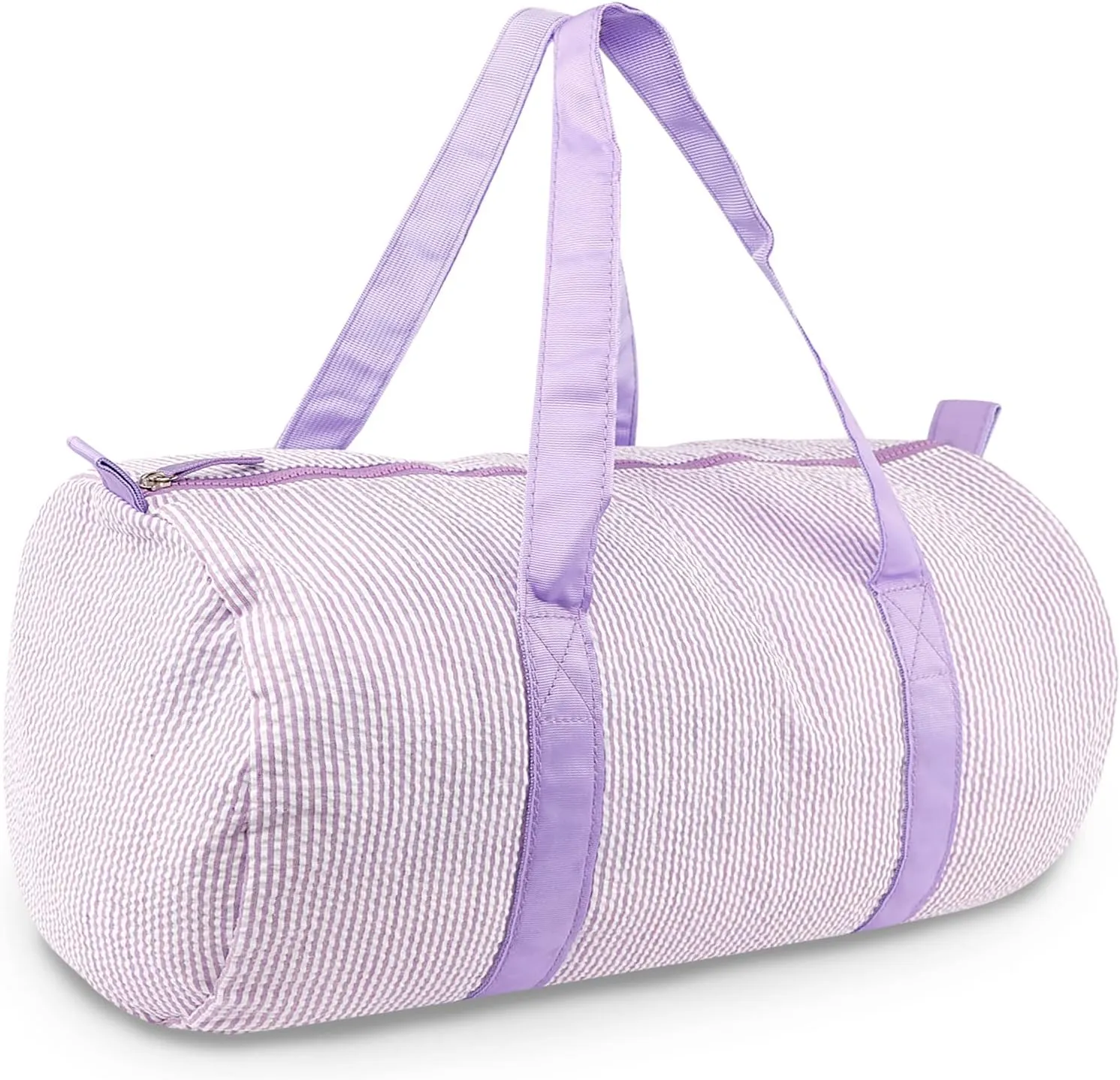 GFU Duffle Travel Bag, Seersucker Sports Duffle Bag, Weekender Overnight Bag, Lightweight Personal Items Bags