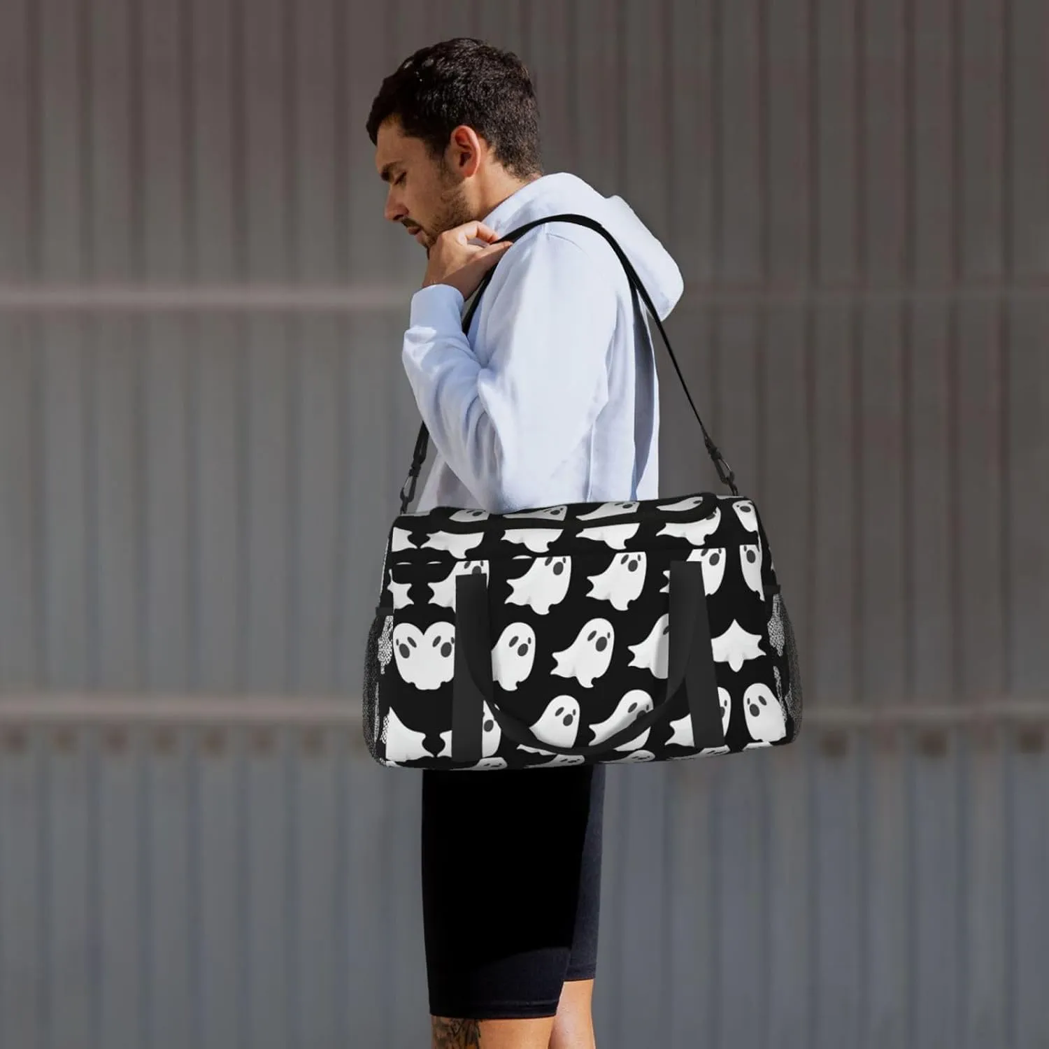 Ghost Halloween Pattern Travel Bag, Weekender Bags For Women Men For Outdoor Adventures, Ideal For Camping And Hiking