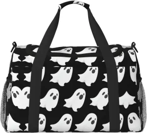 Ghost Halloween Pattern Travel Bag, Weekender Bags For Women Men For Outdoor Adventures, Ideal For Camping And Hiking