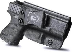 Glock 26/27/33 Holster - Not Fit Glock 27/33 Gen 5, IWB Kydex Holster Fit: Glock 26 Gen (3-5) & Glock 27/33 Gen (3-4) Pistol, Inside Waistband Conceal Carry Holster, Adj. Cant & Posi-Click Retention