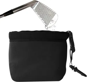 Golf Club and Golf Ball Cleaning Bag，Portable Waterproof Club Cleaner with Detachable Clip, Quick Dirt & Grass Removal, Compact Design for Golfers
