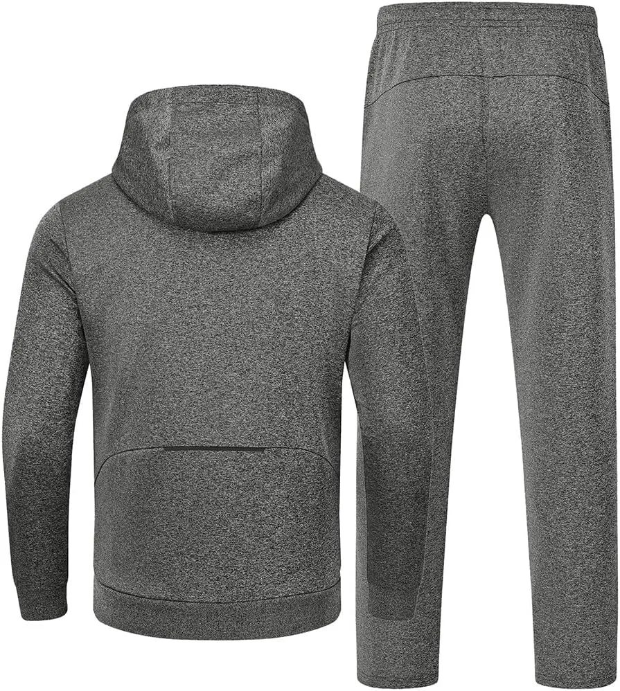 Gopune Men's Tracksuit 2 Pieces Set Hoodie Sweatsuits Full Zip Athletic Jogging Suits Long Sleeve Casual Sports Outfits