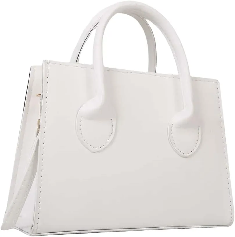 GORGLITTER Women's Small Crossbody Purse Double Handle Satchel Shoulder Bag Crossbody Square Bag Purse Handbag
