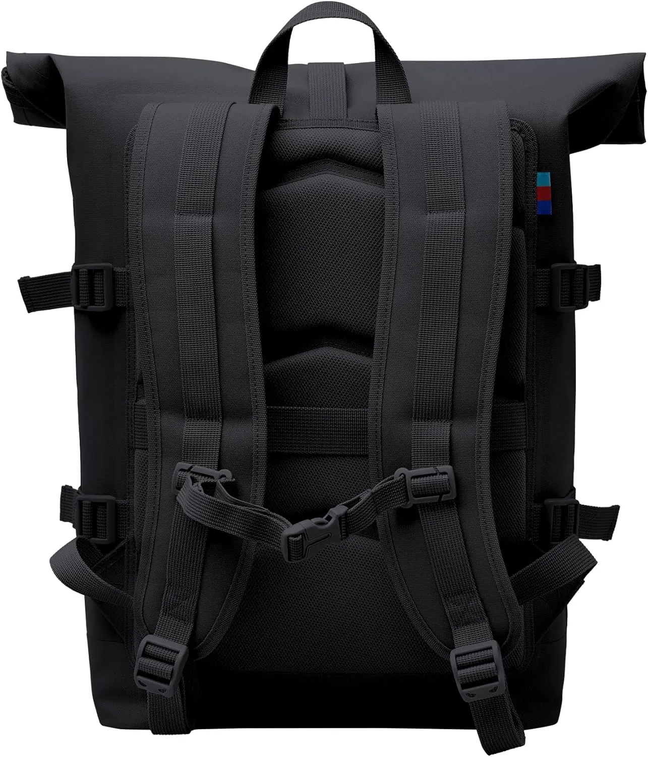 GOT BAG - ROLLTOP Backpack, Hiking & Travel with a 15” Laptop Sleeve, Eco-Conscious Bag Made of Recycled Ocean Impact Plastic™ (Black Color)