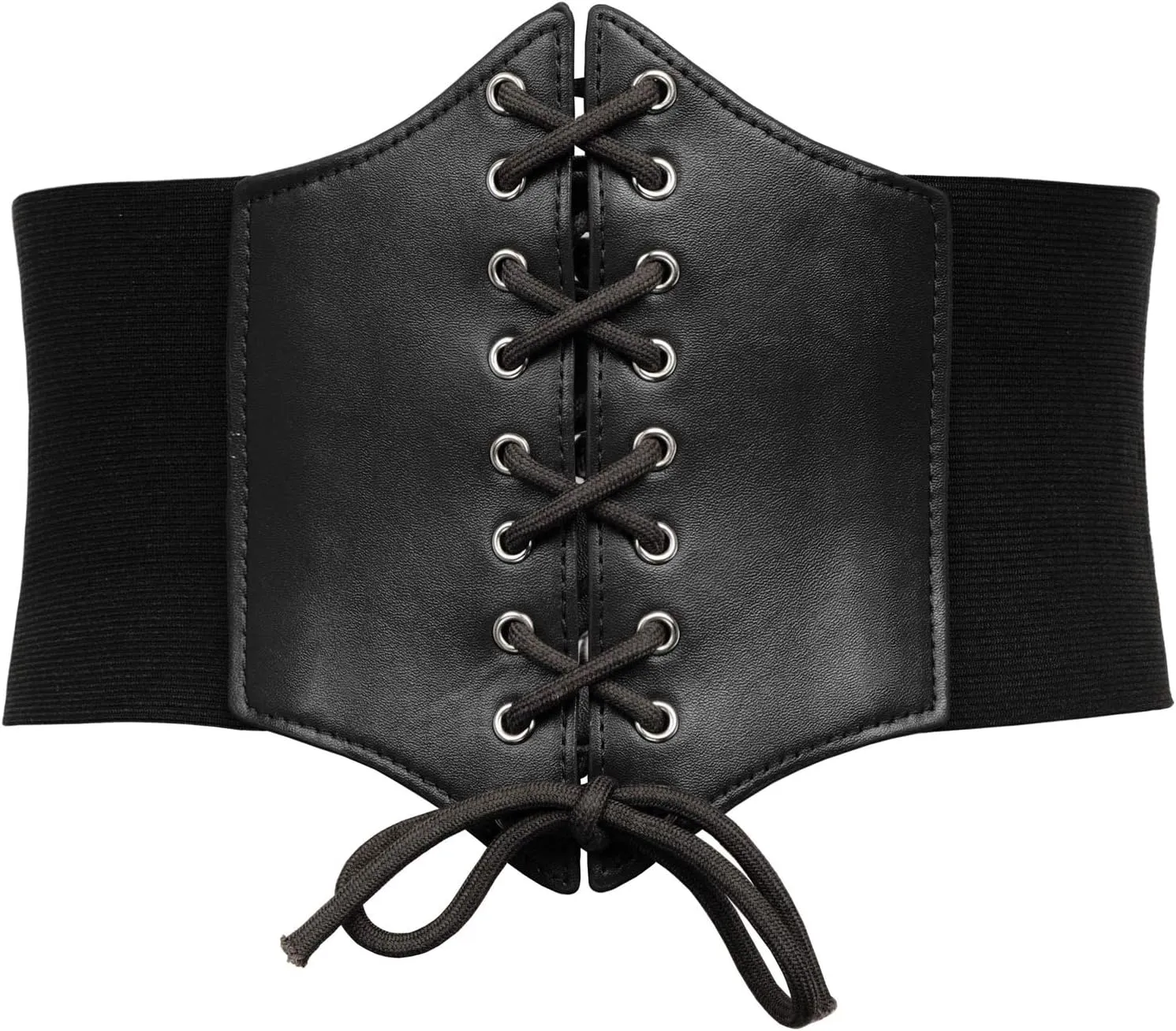 GRACE KARIN Lace-up Cinch Belt Tied Corset Elastic Waist Belt 2 Piece