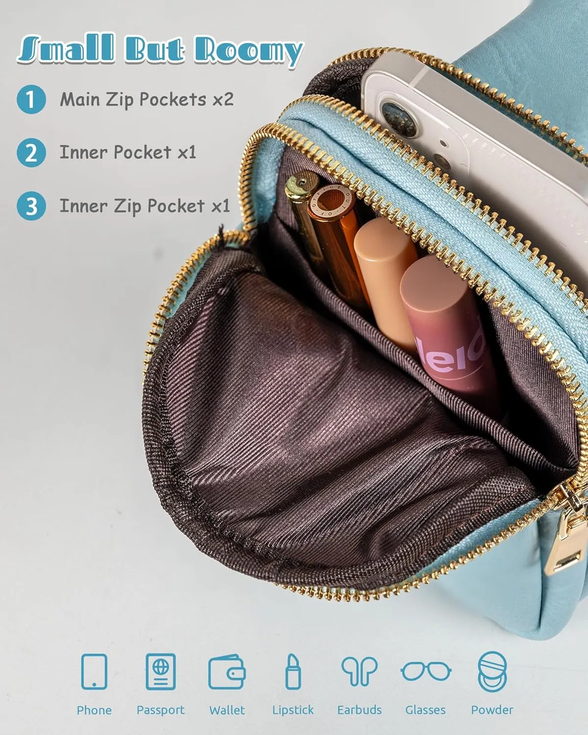 Graduation Gifts for Daughter Granddaughter, Personalized Crossbody Bags with Initial Letters, Teen Girl Gifts Trendy Stuff, Mini Lightweight Sling Purse, Gifts for Her, Gifts for Teen Girls