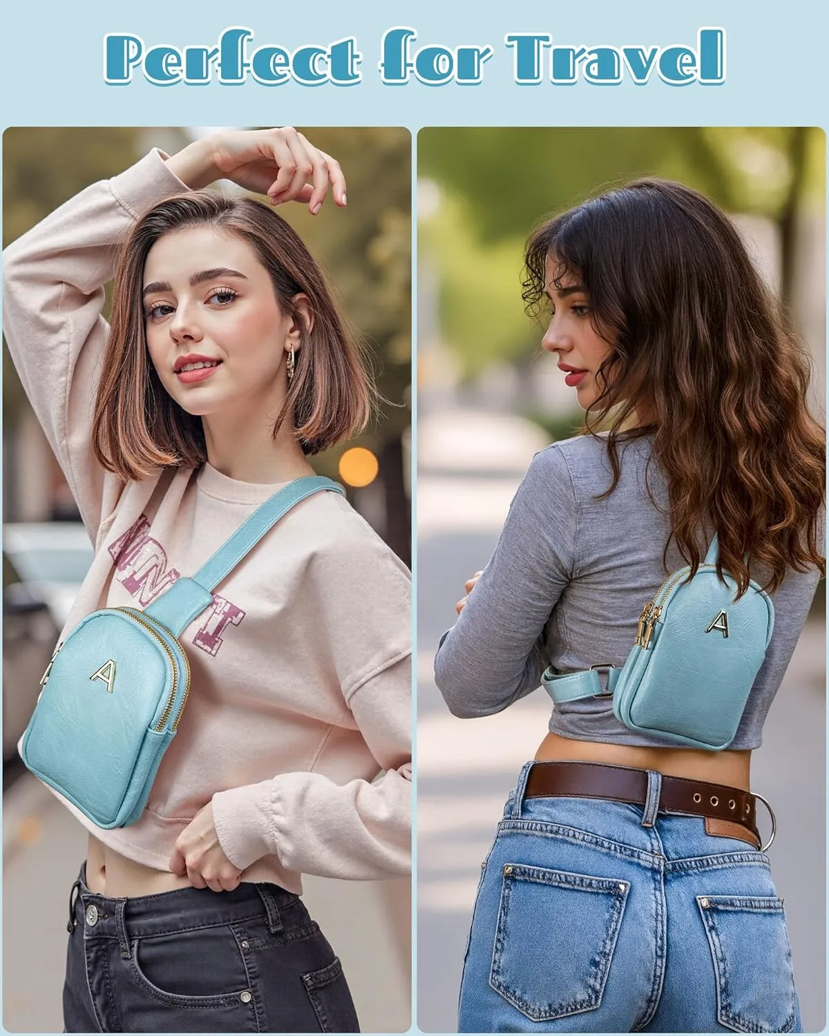 Graduation Gifts for Daughter Granddaughter, Personalized Crossbody Bags with Initial Letters, Teen Girl Gifts Trendy Stuff, Mini Lightweight Sling Purse, Gifts for Her, Gifts for Teen Girls