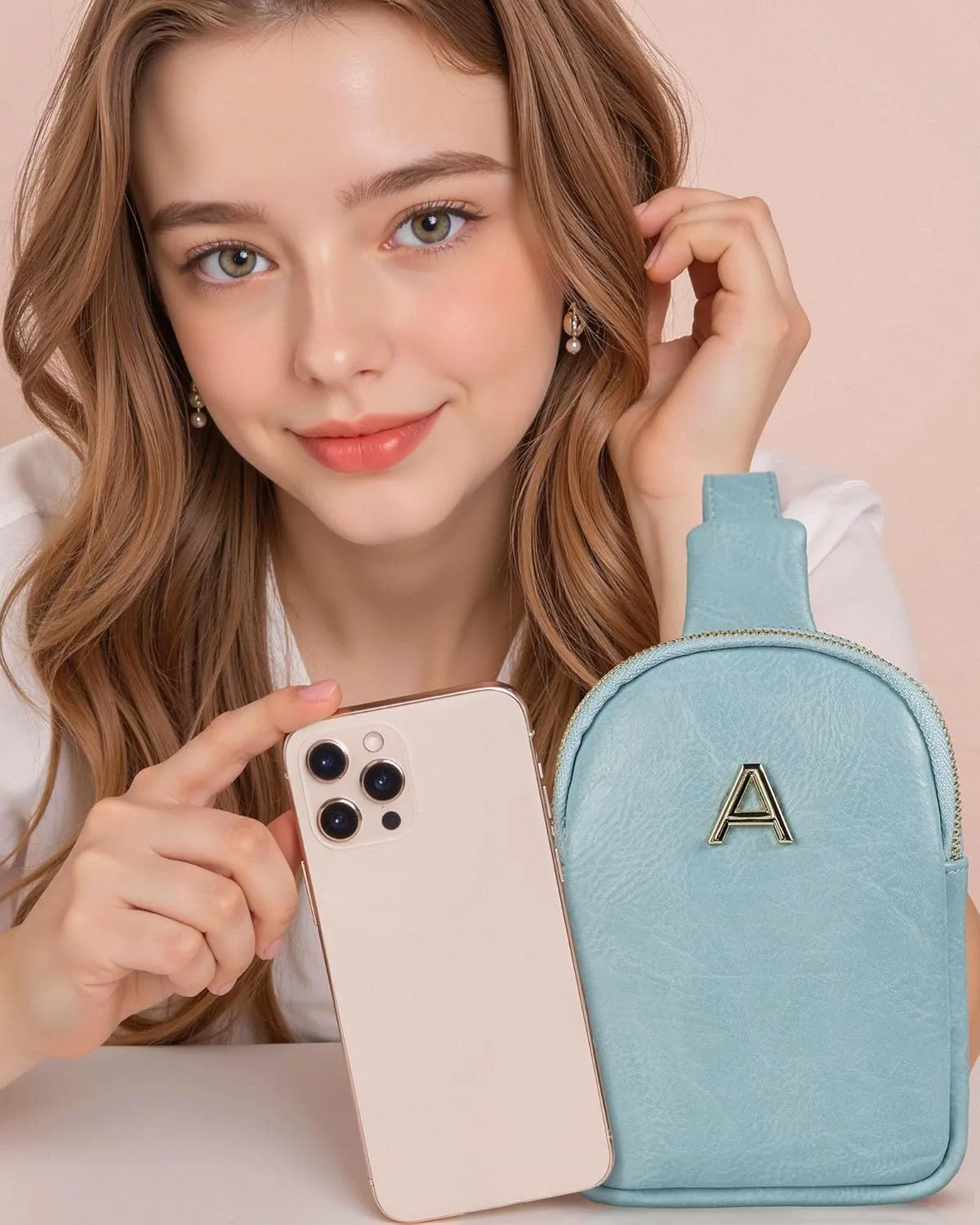 Graduation Gifts for Daughter Granddaughter, Personalized Crossbody Bags with Initial Letters, Teen Girl Gifts Trendy Stuff, Mini Lightweight Sling Purse, Gifts for Her, Gifts for Teen Girls