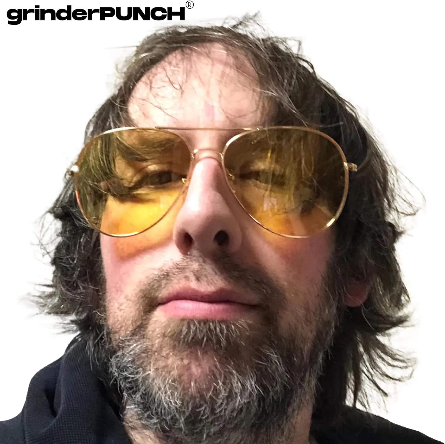 grinderPUNCH Unisex Aviator Sunglasses | Fashionable & Lightweight Frame Suits All Face Shapes | 100% UV Protection