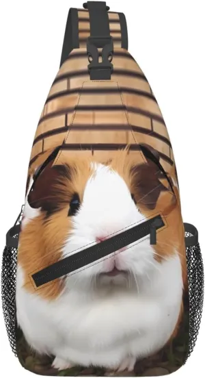 Guinea Pigs Crossbody Bags for Men Women Fashion Sling Backpack Casual Chest Bag Travel Hiking Daypack