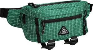 Haimont Lightweight Fanny Packs, Crossbody Waist Bag for Women Men with Pockets for Travel, Running, Walking, Nylon, Green