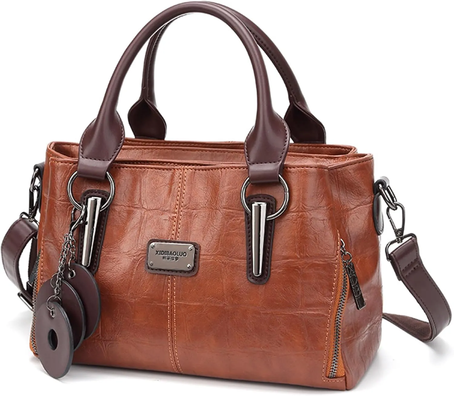 Handbags and Purses for women Vegan Leather Tote Bag for Women Satchel Shoulder Bags Travel Purse with Compartments