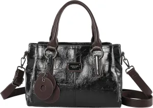 Handbags and Purses for women Vegan Leather Tote Bag for Women Satchel Shoulder Bags Travel Purse with Compartments