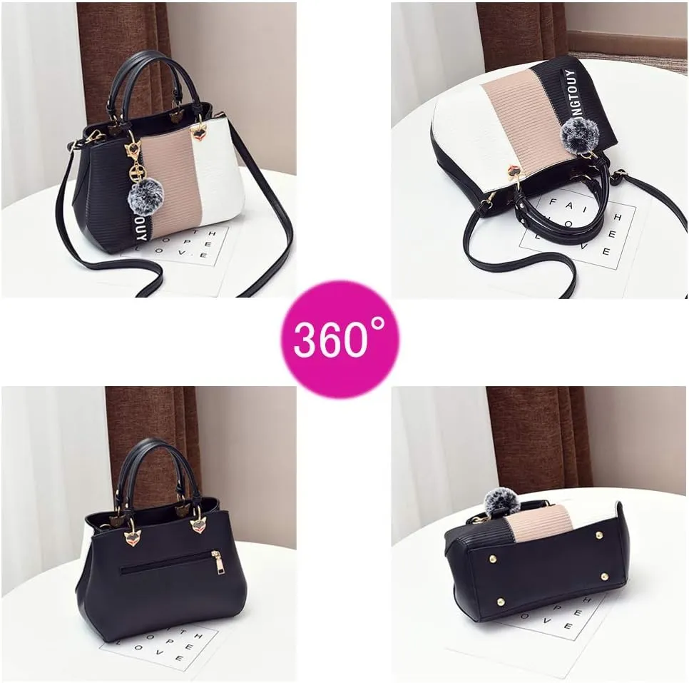 Handbags for Women Fashion Ladies Purses PU Leather Satchel Shoulder Tote Bags