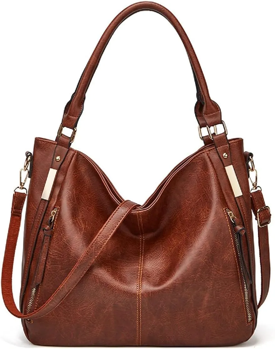 Handbags for Women Shoulder Tote Zipper Purse PU Leather Top-handle Satchel Bags With Tassle