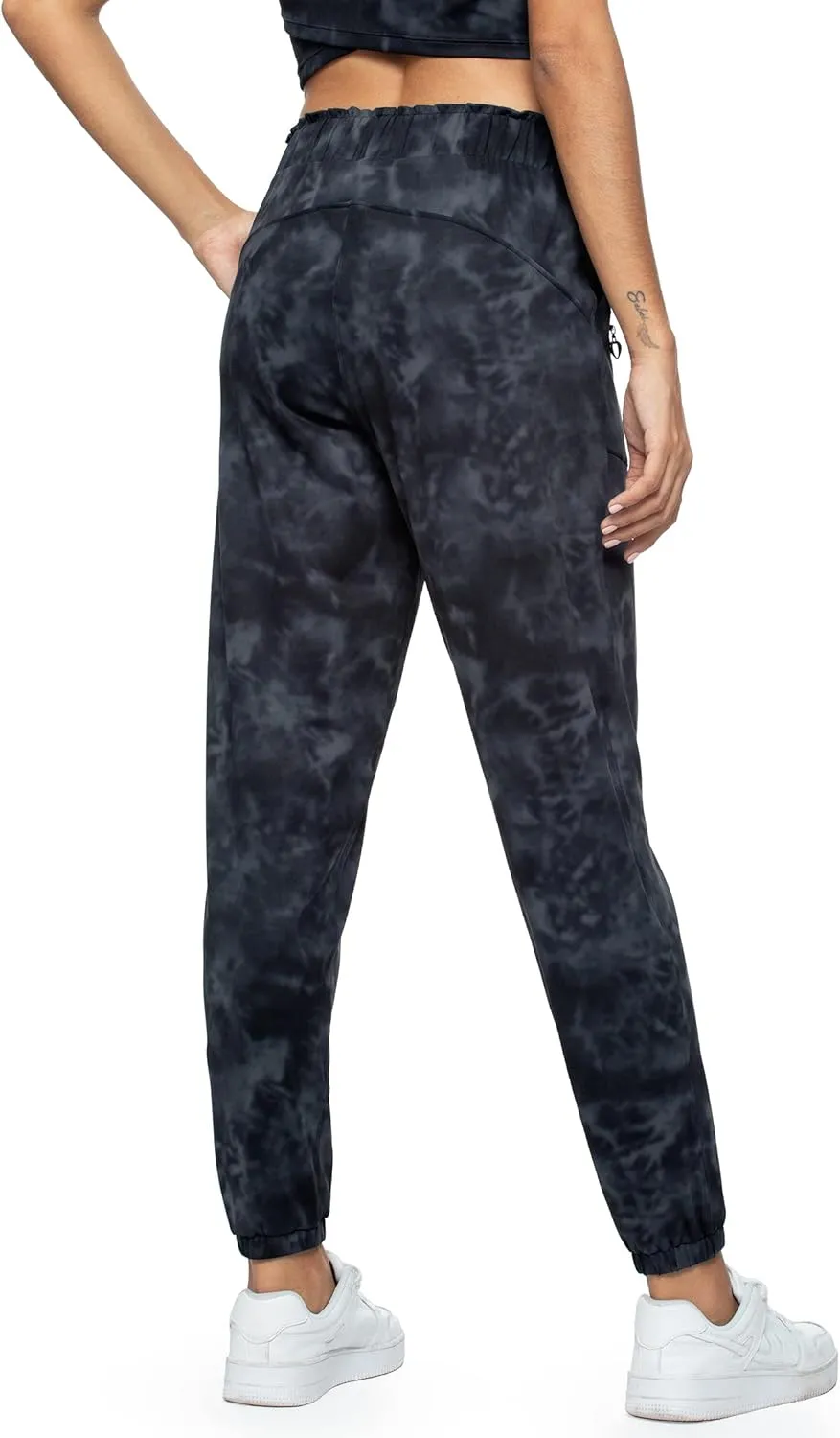 Haowind Joggers for Women with Pockets Elastic Waist Workout Sport Gym Pants Comfy Lounge Yoga Running Pants