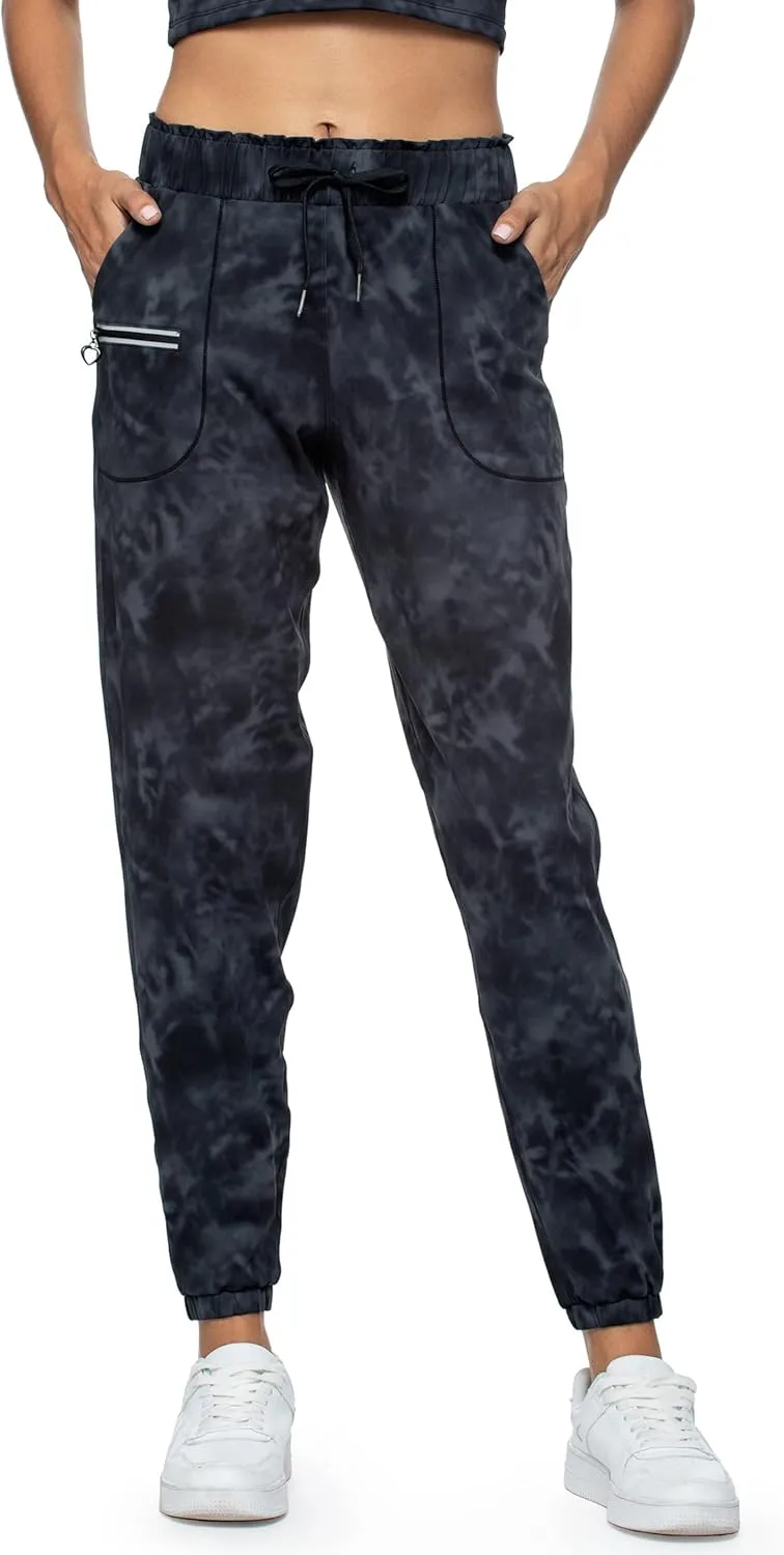 Haowind Joggers for Women with Pockets Elastic Waist Workout Sport Gym Pants Comfy Lounge Yoga Running Pants