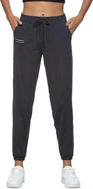 Haowind Joggers for Women with Pockets Elastic Waist Workout Sport Gym Pants Comfy Lounge Yoga Running Pants