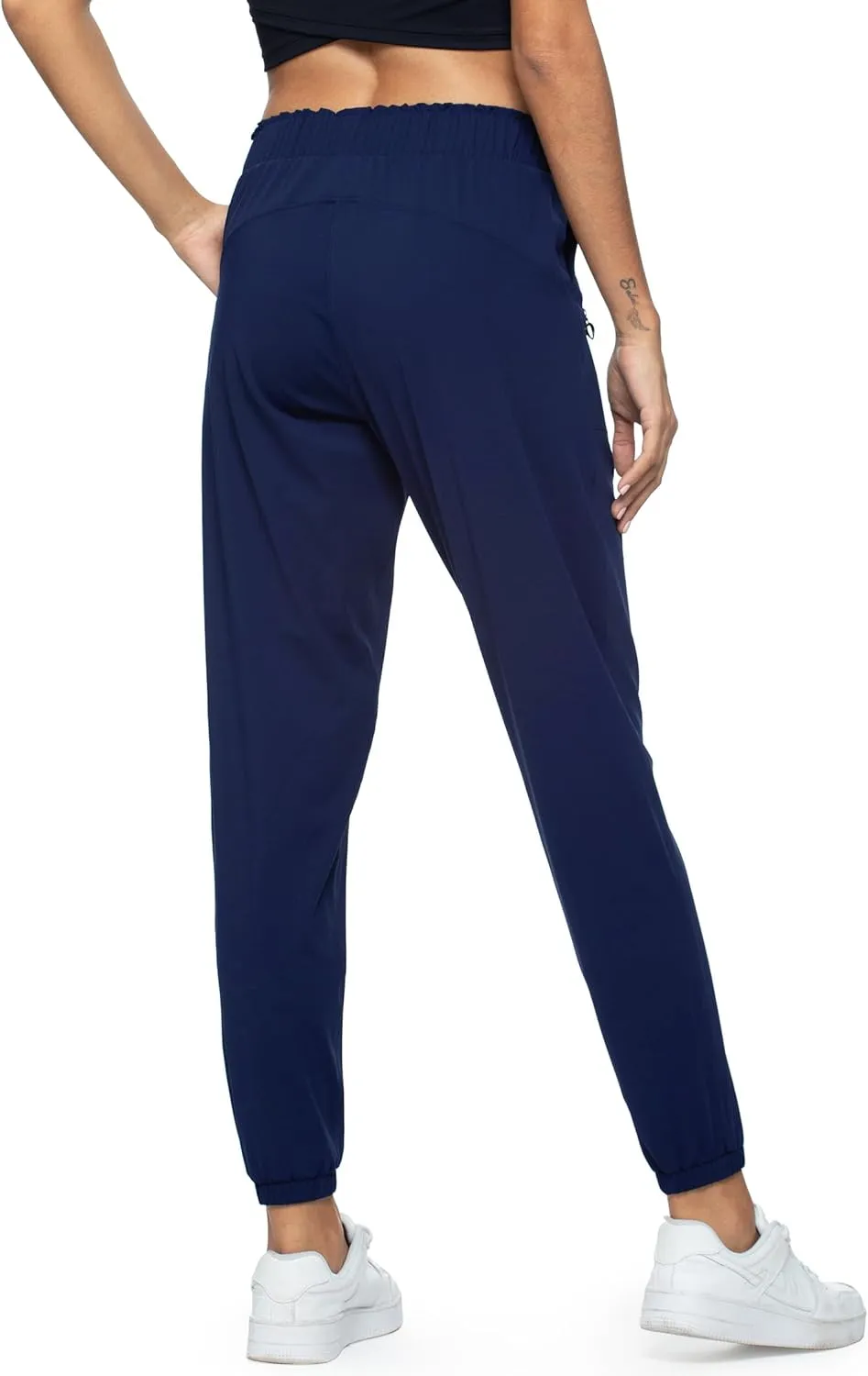 Haowind Joggers for Women with Pockets Elastic Waist Workout Sport Gym Pants Comfy Lounge Yoga Running Pants