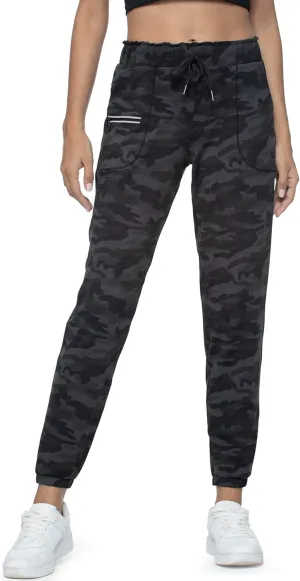 Haowind Joggers for Women with Pockets Elastic Waist Workout Sport Gym Pants Comfy Lounge Yoga Running Pants