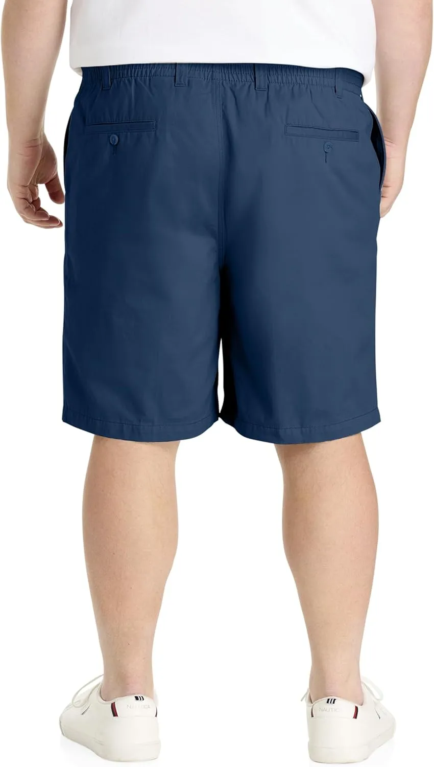 Harbor Bay by DXL Men's Big and Tall Elastic-Waist Cotton Shorts