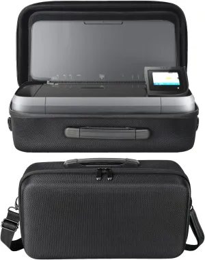 Hard Travel Case Compatible with HP OfficeJet 250 Mobile All-in-One Portable Printer, (CZ992A) – New Protective Carrying Bag with Customizable Interior and Shoulder Strap, Black