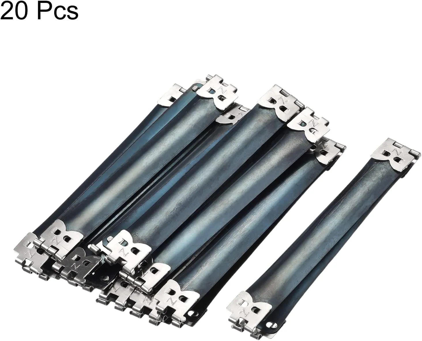 HARFINGTON Metal Internal Flex Frame - 20Pcs 100mm/3.9" Handbag Hinges Spring Clips for Coin Bag Sewing Purse Making DIY
