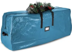 Hearth & Harbor Christmas Tree Storage Bag – Waterproof Christmas Tree Storage Box – Waterproof Christmas Tree Bag With Reinforced Handles & Dual Zipper – PE Plastic – 9 ft. – Pack of 1