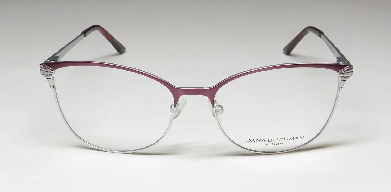 Heather Cat Eye Shiny Metal Classic Looks American Designer Eyeglass Frame/Glasses/Eyewear