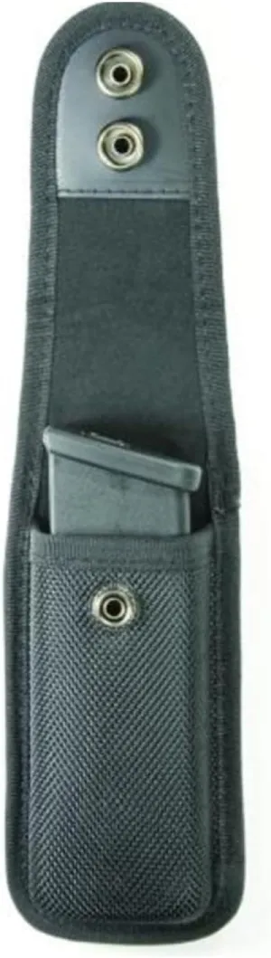 Hero's Pride Ballistic Closed Single/Double Magazine Case, Nylon Magazine Pouch for Duty Belt, Compatible with Most .380, 9mm & 40 Cal for Glock, S&W M&P, Sigma Pistols