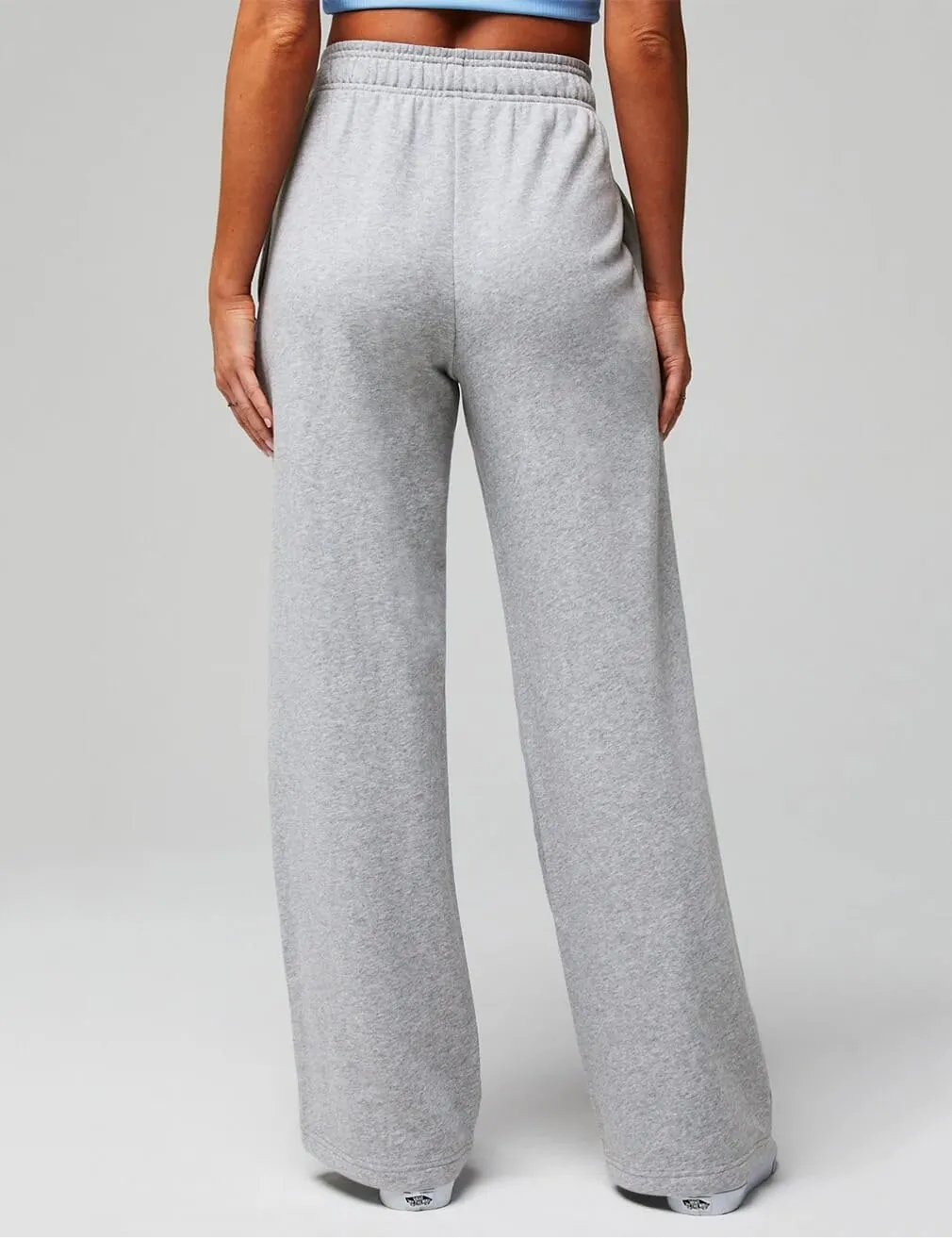 HeSaYep Women's Wide Leg Sweatpants Elastic High Waist Loose Sweat Pants Straight Leg Drawstring Trousers with Pockets