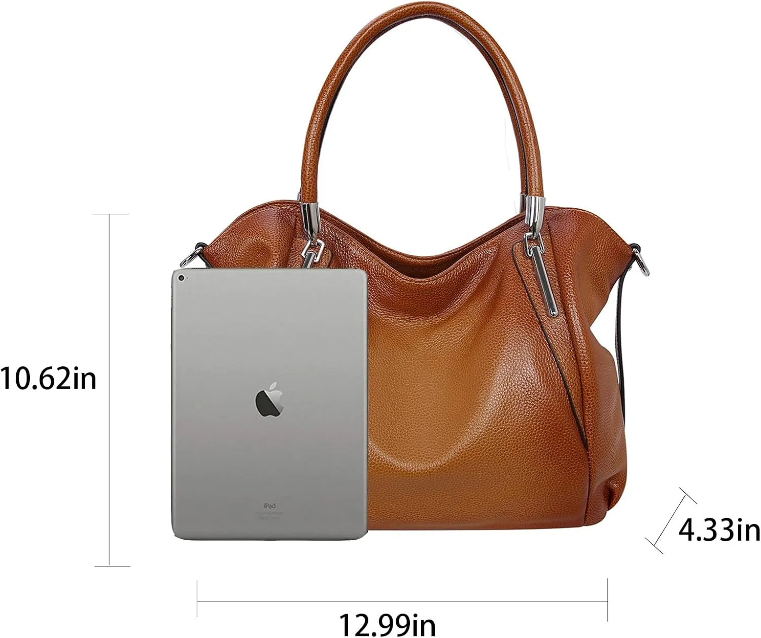 HESHE Genuine Leather Purses and Handbags for Women Shoulder Bags Tote Handbag Ladies Designer Hobo Satchel Crossbody Bag