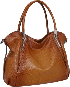 HESHE Genuine Leather Purses and Handbags for Women Shoulder Bags Tote Handbag Ladies Designer Hobo Satchel Crossbody Bag