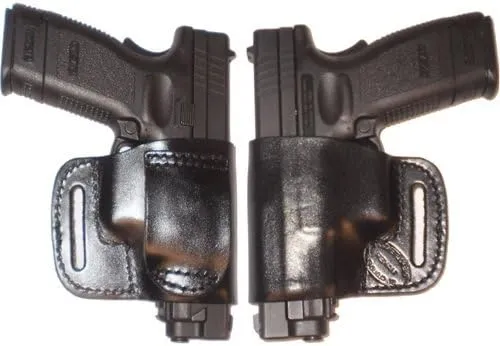 Hi Point 9mm Compact Belt Ride Gun Holster Left Hand Black