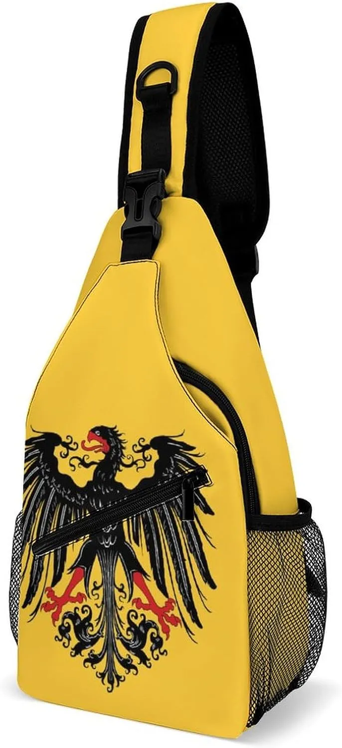 Historical Flag of Holy Roman Empire Fashion Sling Bag Shoulder Chest Crossbody Bags for Women Men Backpack Daypack Travel Hiking