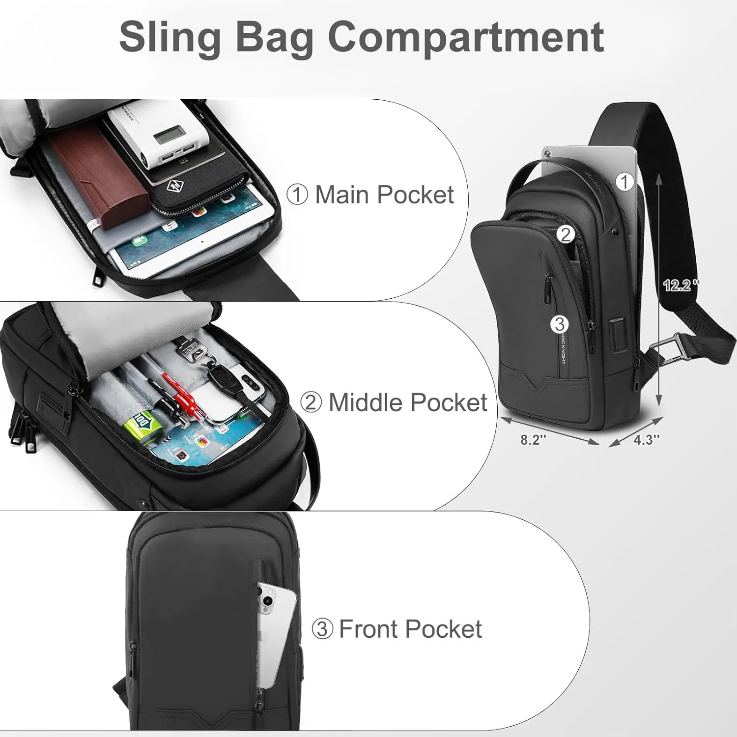 hk Sling Crossbody Shoulder Bag