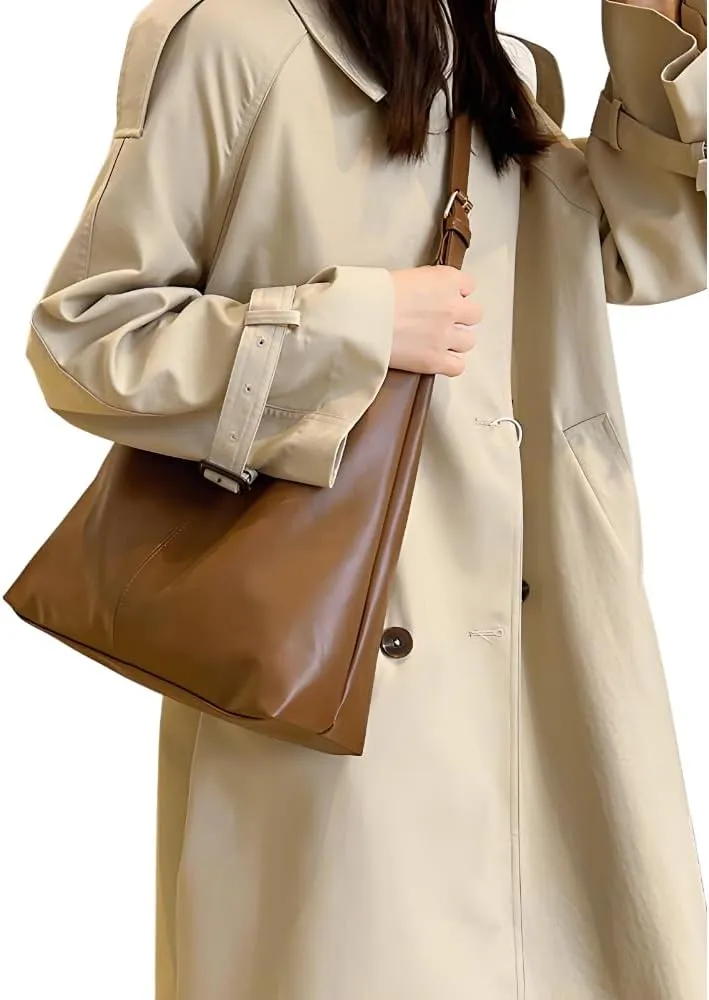 Hobo Bag for Women Vegan Leather Tote Purses‌ with Soft Straps, Slouchy Shoulder Bag