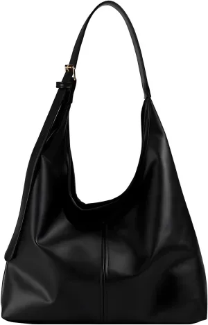 Hobo Bag for Women Vegan Leather Tote Purses‌ with Soft Straps, Slouchy Shoulder Bag
