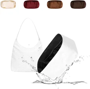 Hobo Bag Organizer Insert, Lightweight Purse Inner Compatible with Bohème Hobo, Made of Waterproof Dupontpaper Surface and Silky Satin Lining (Black)