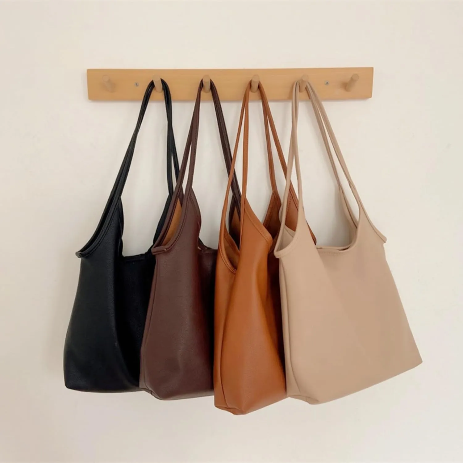 Hobo Bags for Women Leather Slouchy Tote Bag Soft Designer Shoulder Purses Top Handle Handbag for Ladies Girls