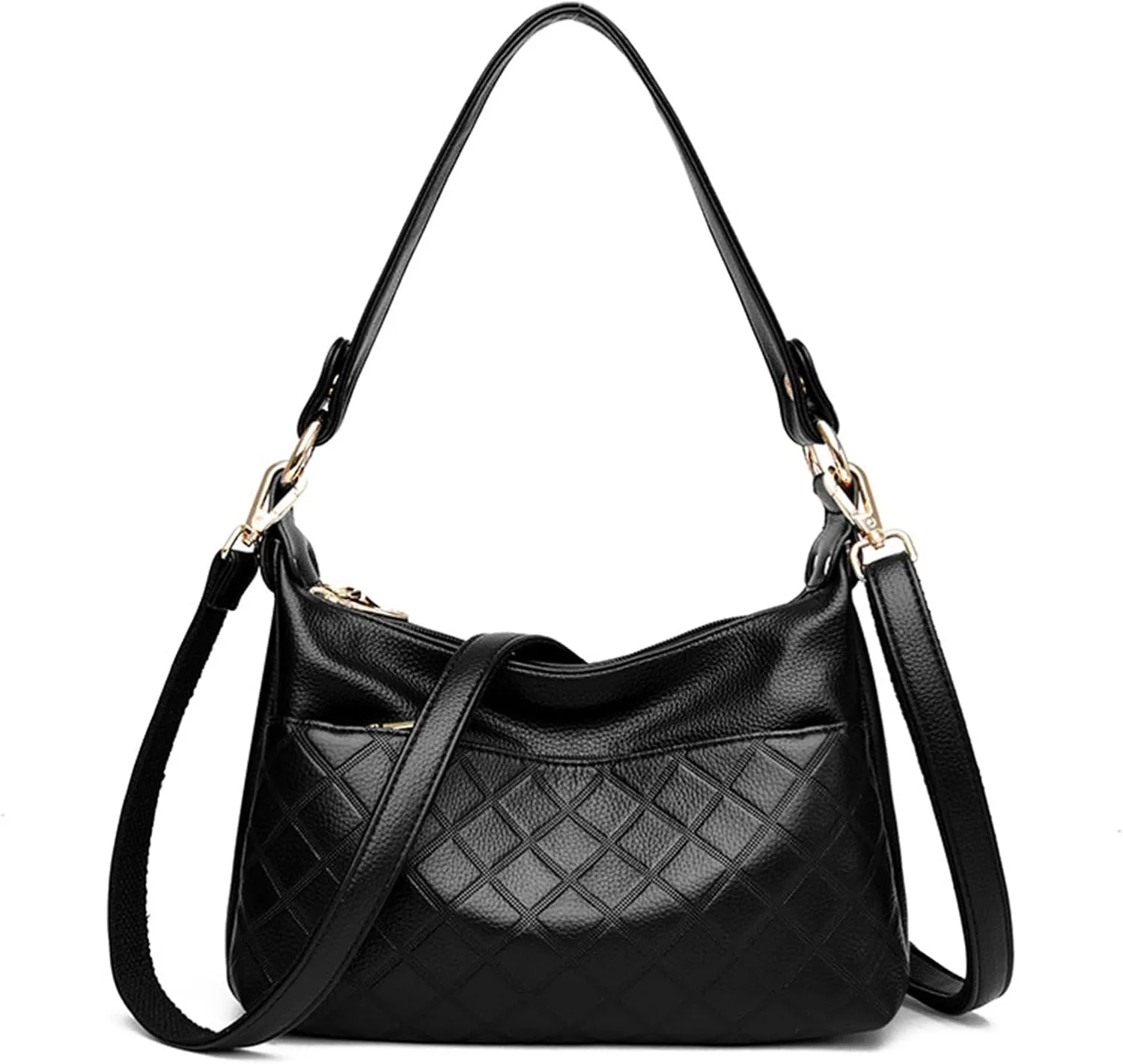 Hobo Bags for Women PU Leather Crossbody Purses Trendy Shoulder Handbag Tote Bag Satchel Bag