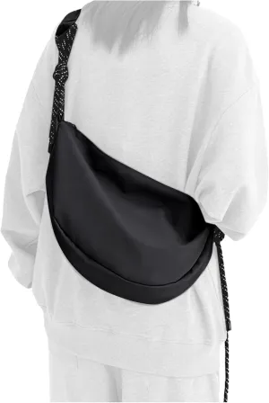 Hobo Crossbody Bag for Women, Nylon Crescent Bag, Trendy Dumpling Cross Body Bag, Half Moon Shoulder Bag