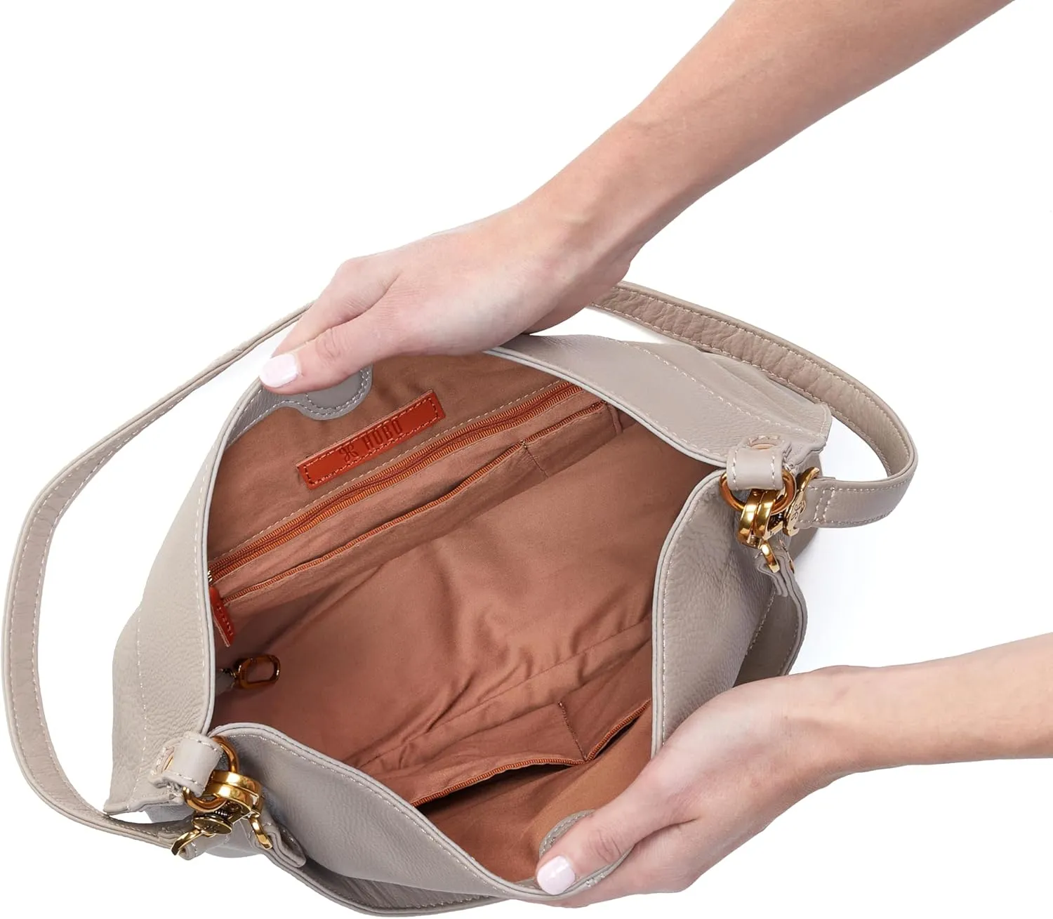 HOBO Pier Leather Shoulder Bag for Women, Convertible to Crossbody