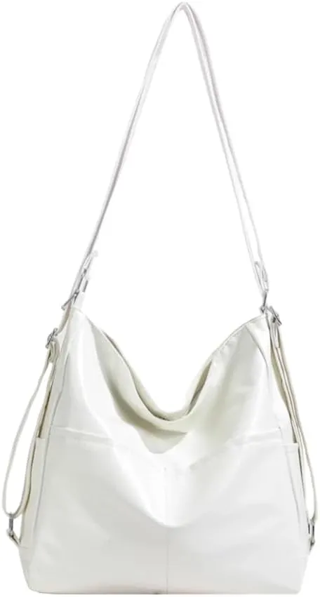 Hobo Tote Bags for Women Vegan Leather Tote Purses and Handbags Womens Slouchy Shoulder Crossbody Work Bag
